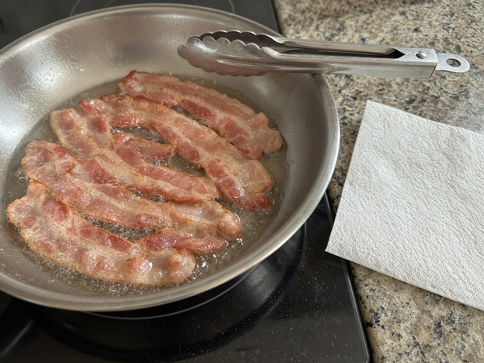 Bacon in a pan