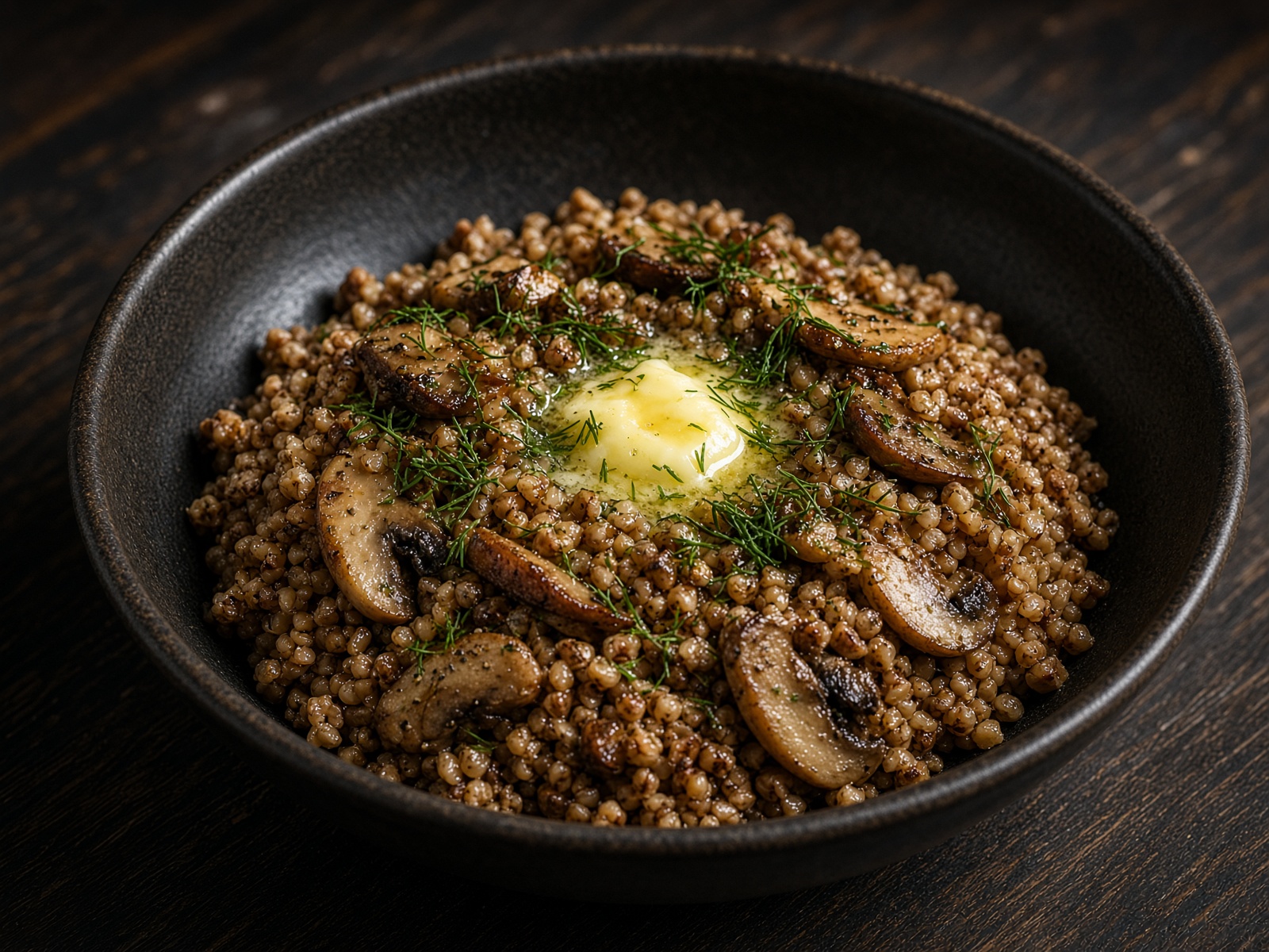 Buckwheat with mushrooms