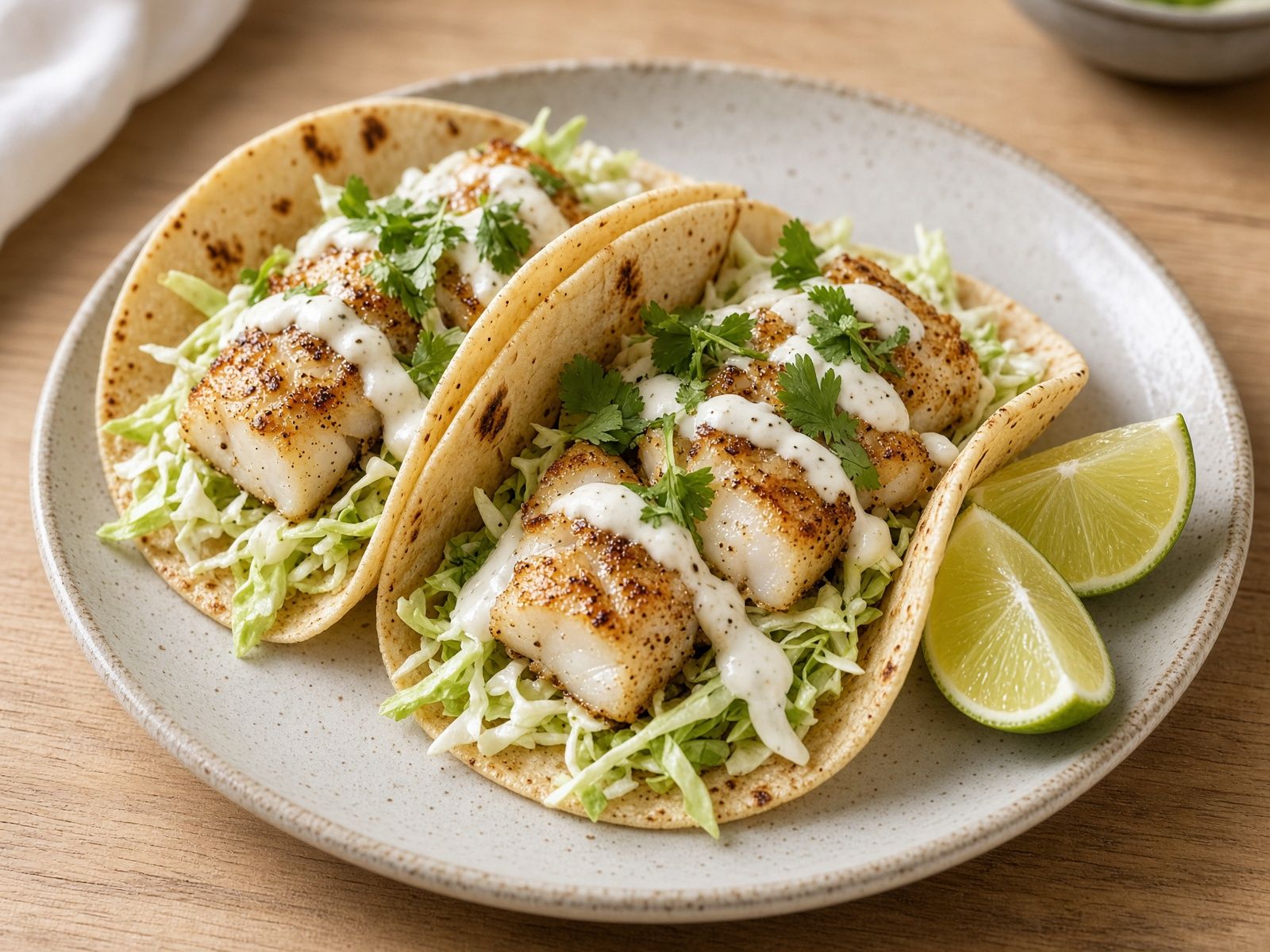 Cod fish tacos