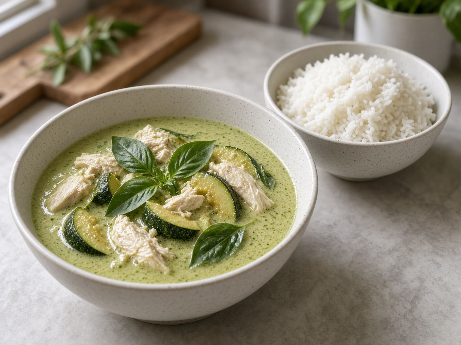 Green curry chicken