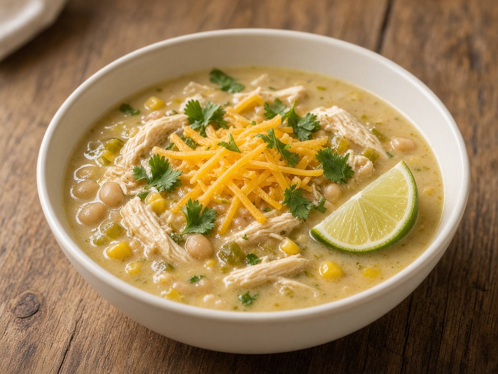 White chicken chili